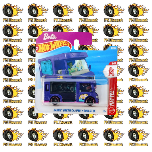 Hot Wheels 1:64 Mainline Barbie Dream Camper 21/250 Mattel Short Card