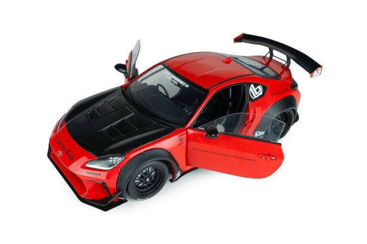 Solido 1:18 2024 Toyota GR86 Liberty Walk Body Kit Red