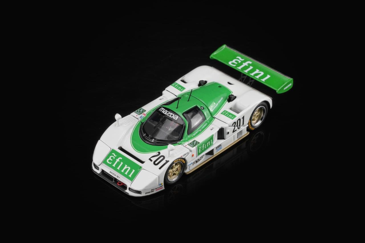 MotorHelix 1:64 Mazda Licensed Products - 787B Green-White #201 Livery (M60112)