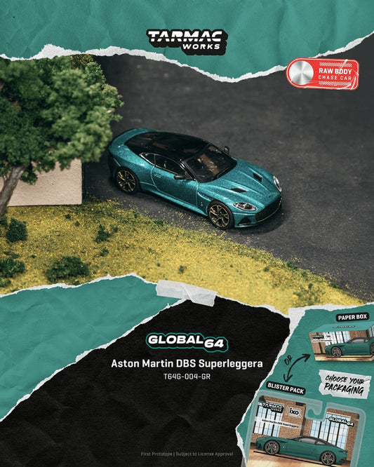 Tarmac Works 1:64 Aston Martin DBS Superleggera Green Metallic