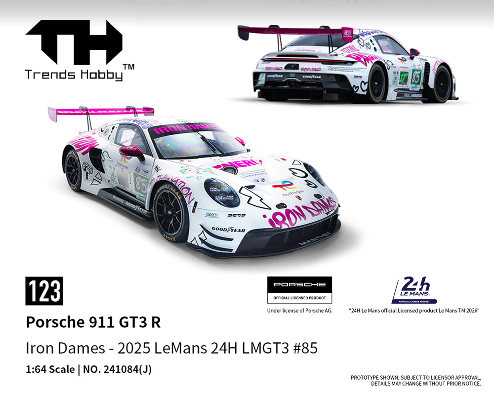 Trends Hobby 1:64 2025 Porsche 911 GT3 R #85 LeMans 24H