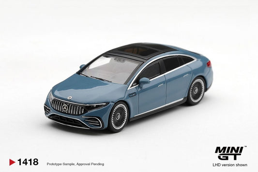 Mini GT 1:64 Mercedes-AMG EQS 53 Blue #1418