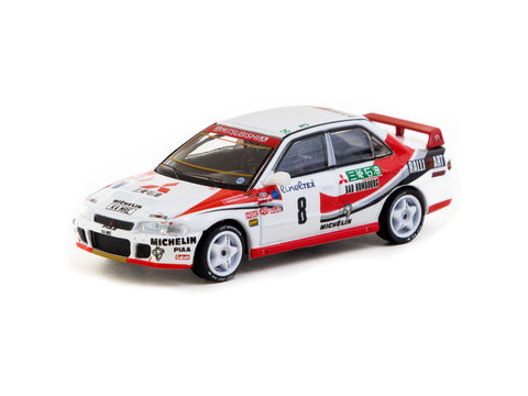 Tarmac Works 1:64 Mitsubishi Lancer Evolution Rallye Monte-Carlo 1993 #8 - GLOBAL64