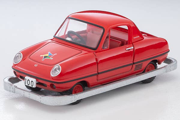 Tomica Limited Vintage 1:64 Kodomo No Kuni x TLV Datsun Baby #100 Restored Car with Figure Red