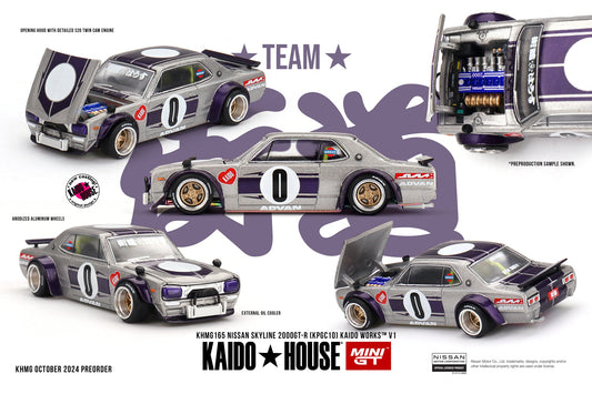 Kaido House x Mini GT Nissan Skyline 2000GT-R (KPGC10) KAIDO WORKS V1