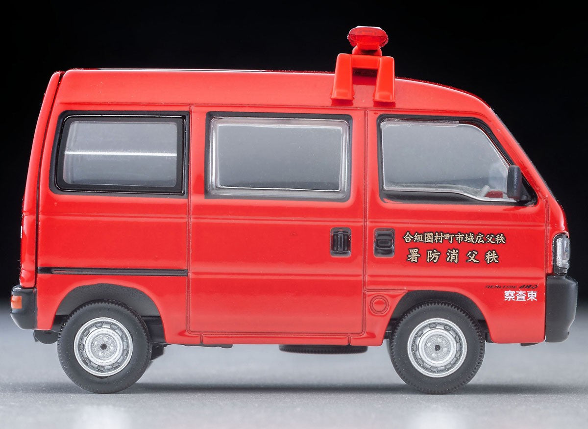 Tomica Limited Vintage 1:64 Honda Acty Van Inspection Car Chichibu Fire Dept Red