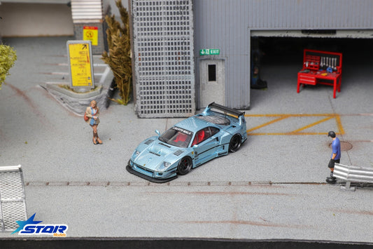 Star Model 1:64 Ferrari F40 LB-Works Wide-Body Modified Blue