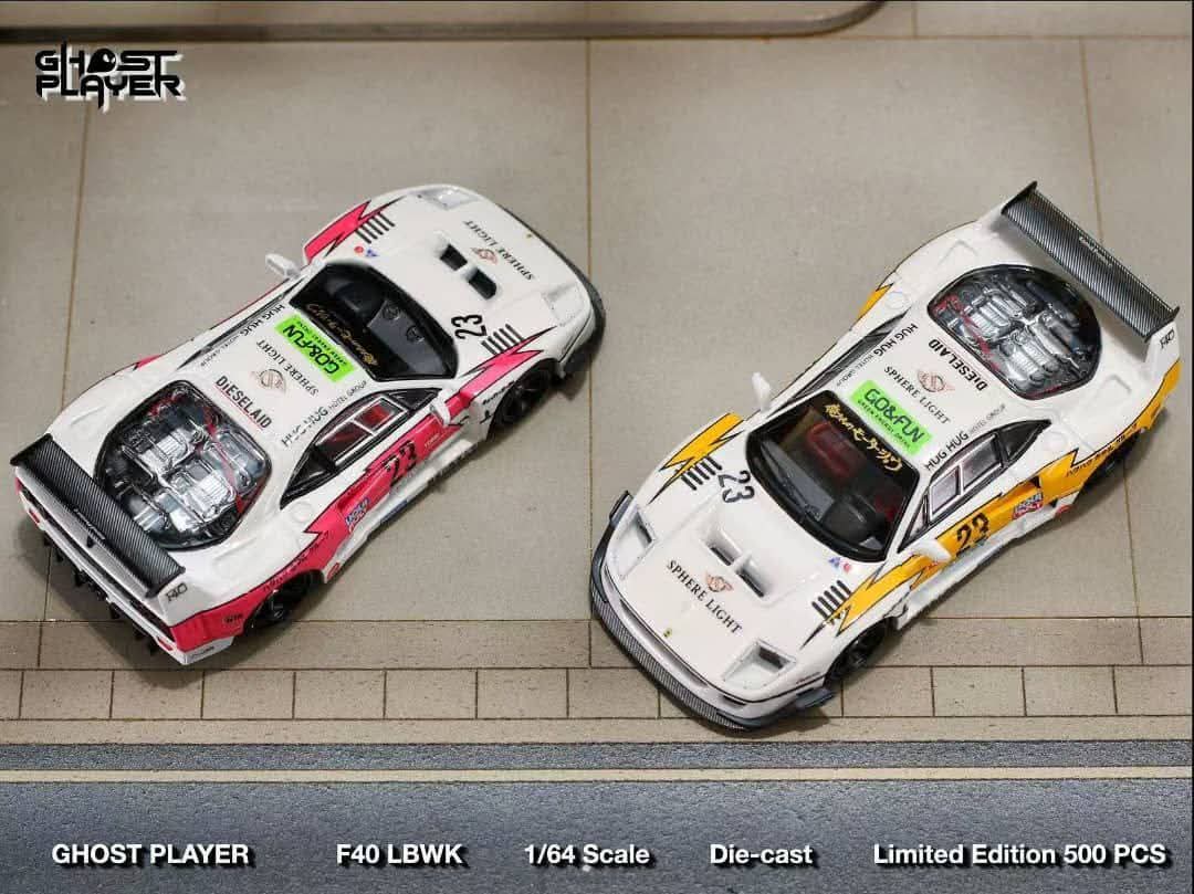 Ghost Player x Street Weapon 1:64 Ferrari F40 Pink Lightning