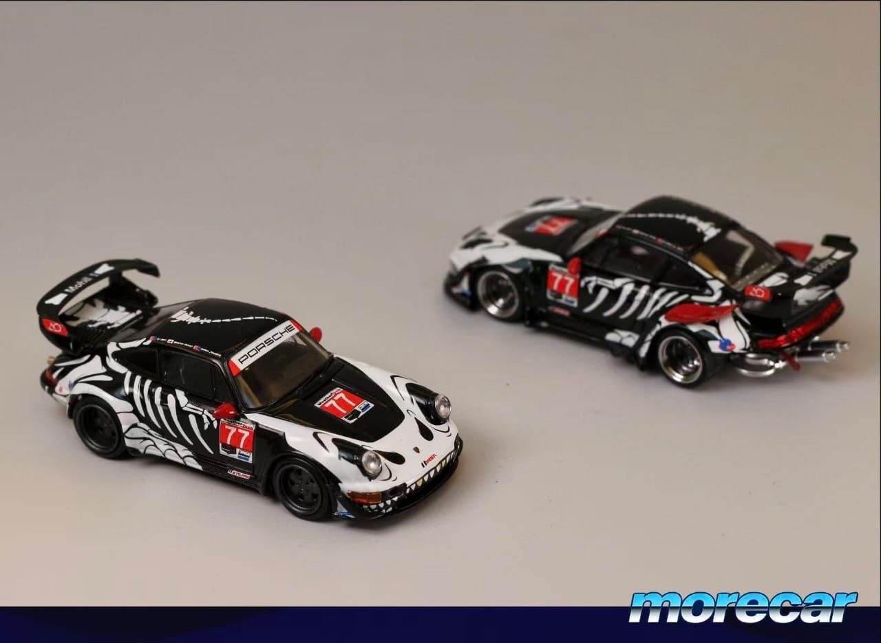 MoreCar 1:64 RWB Porsche Skeleton Dinosaur Livery