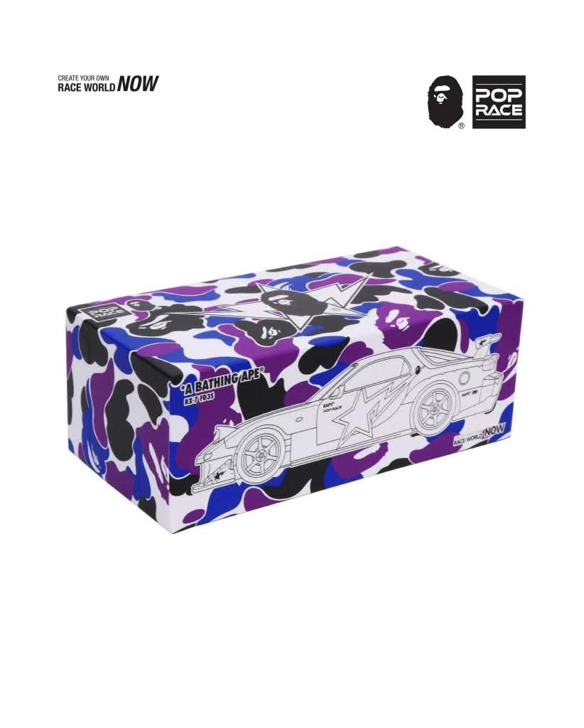 Pop Race x Bape 1:64 Bathing Ape RX7 FD3S Purple