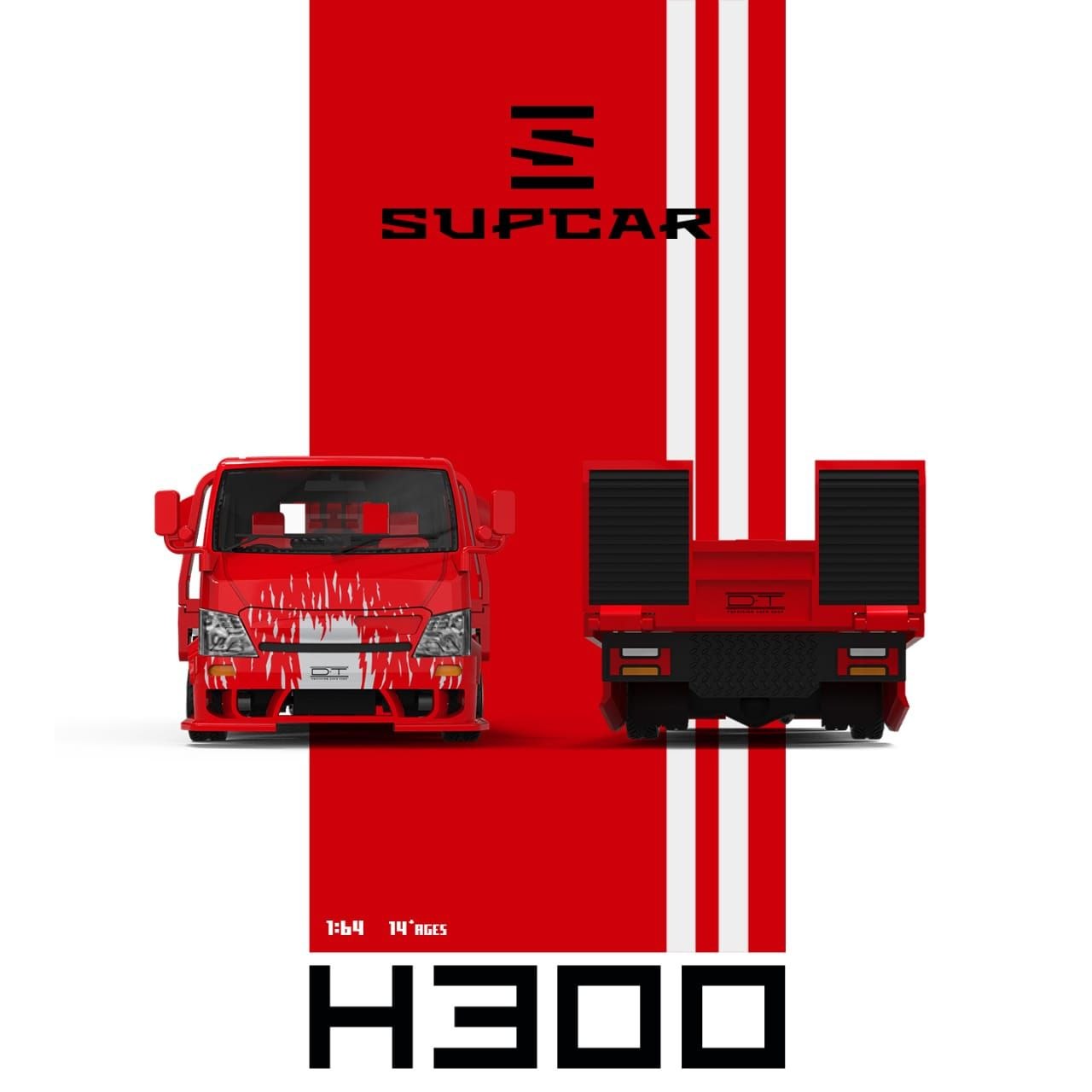 Supcar 1:64 Diecast H300 Tow Truck The Fast & The Furious Red Livery