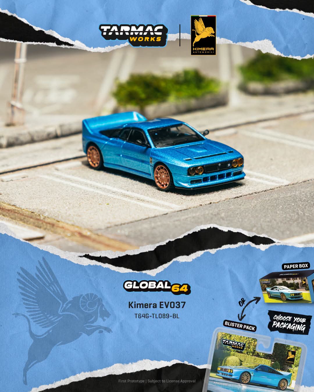 Tarmac Works 1:64 2021 Kimera EVO37 Blue