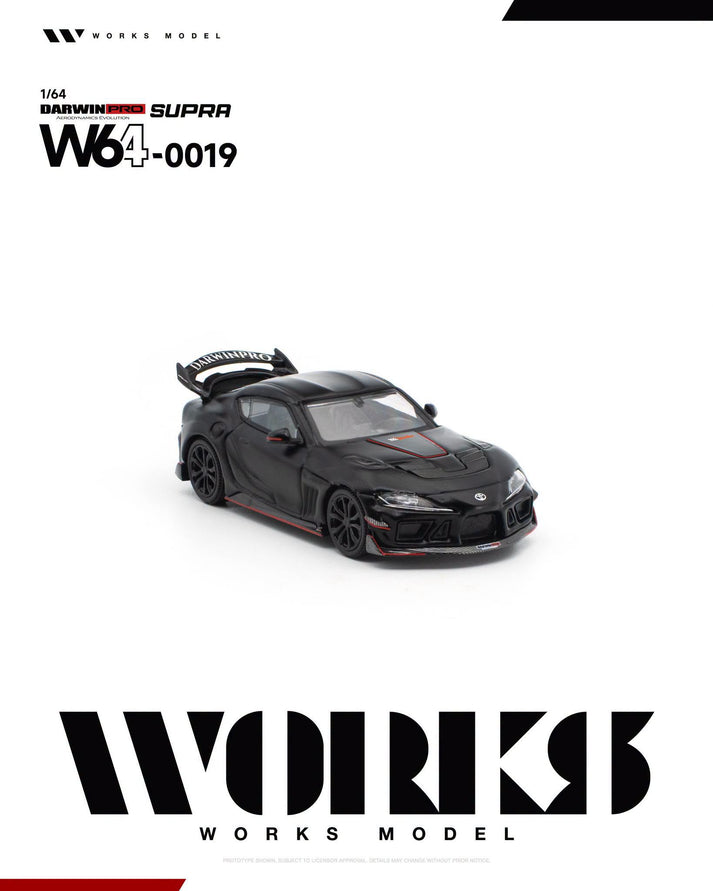Works Model 1:64 Darwin Pro Supra Black #0019