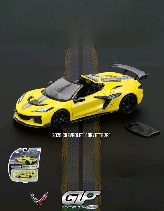 Greenlight 1:64 2025 Chevrolet Corvette ZR1 Yellow Limited Edition *Damaged Outer Box*