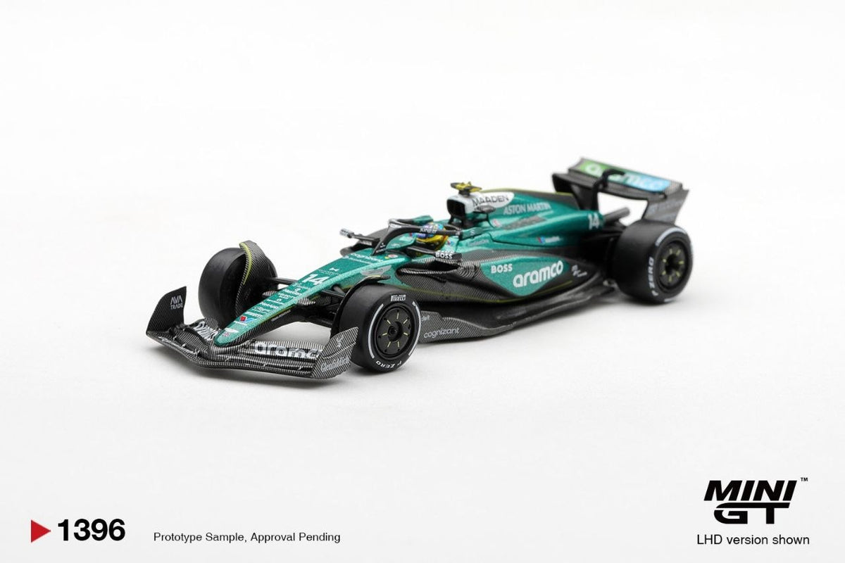 Mini GT 1:64 Aston Martin AMR24 #14 Fernando Alonso 2024 F1 2024 Las Vegas GP #1396