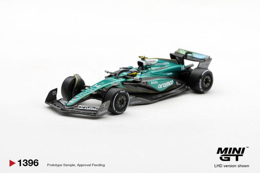 Mini GT 1:64 Aston Martin AMR24 #14 Fernando Alonso 2024 F1 2024 Las Vegas GP #1396