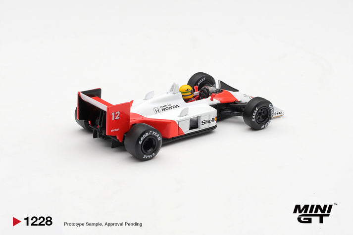 Mini GT 1:64 1988 McLaren MP4/4 #12 Ayrton Senna Canadian Grand Prix Winner #1228