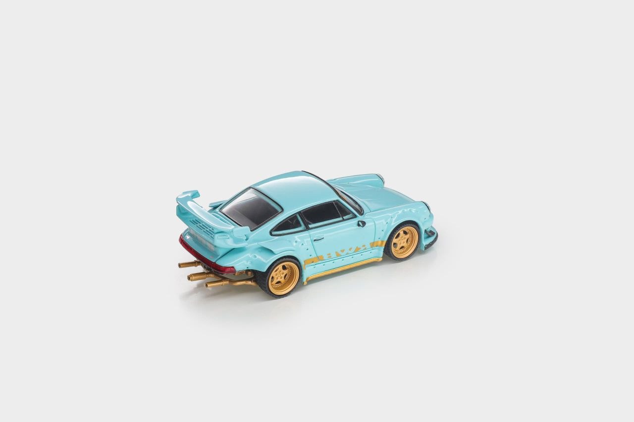 ModelModel 1:64 Diecast RWB930 GT Wing Tiffany Blue (MM64-RWB930-006)
*Blister Packaging*