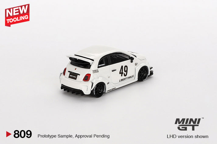 Mini GT 1:64 LB-WORKS x Abas Works ABARTH 595 Gara White MGT00809-L