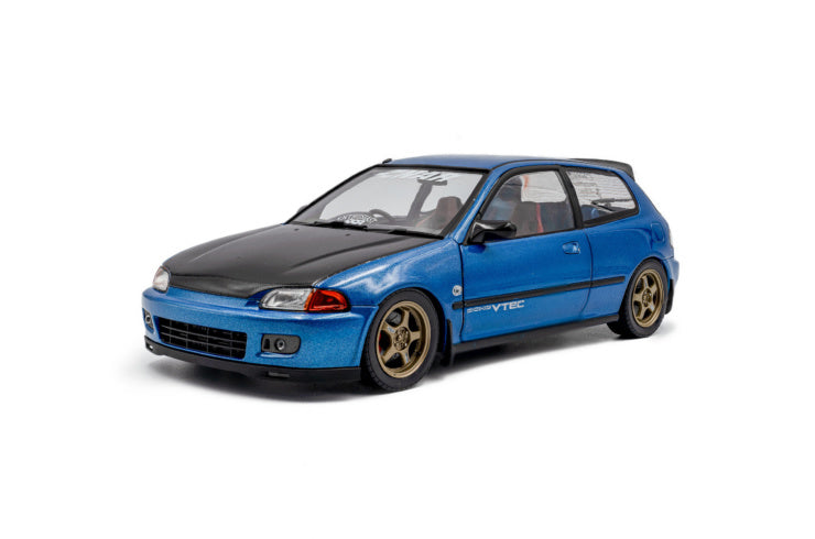 Solido 1:18 1991 Honda Civic (EG6) SOLIDO WORKS COBALT BLUE PEARL