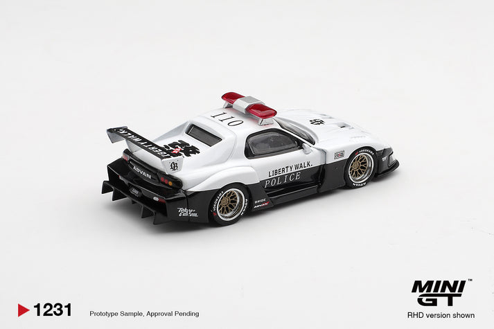 Mini GT 1:64 1998 Mazda RX-7 LB-Super Silhouette Police (RHD) #1231