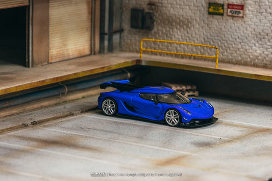 Tarmac Works 1:64 Koenigsegg Jesko Attack Blue Blister Packaging