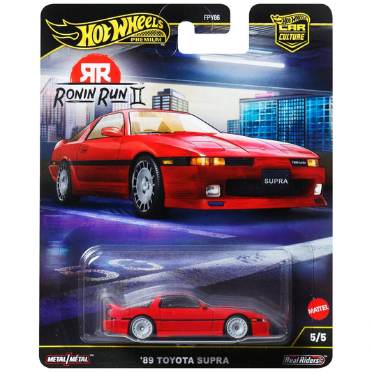 Hot Wheels Premium Car Culture Ronin Run Diecast Car '89 Toyota Supra 1:64 Scale