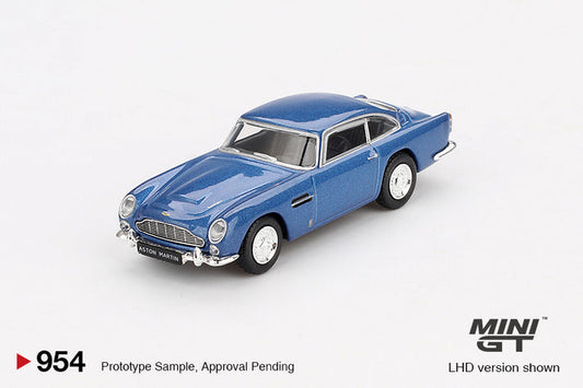 Mini GT 1:64 Aston Martin DB5 Sierra Blue (RHD) #954