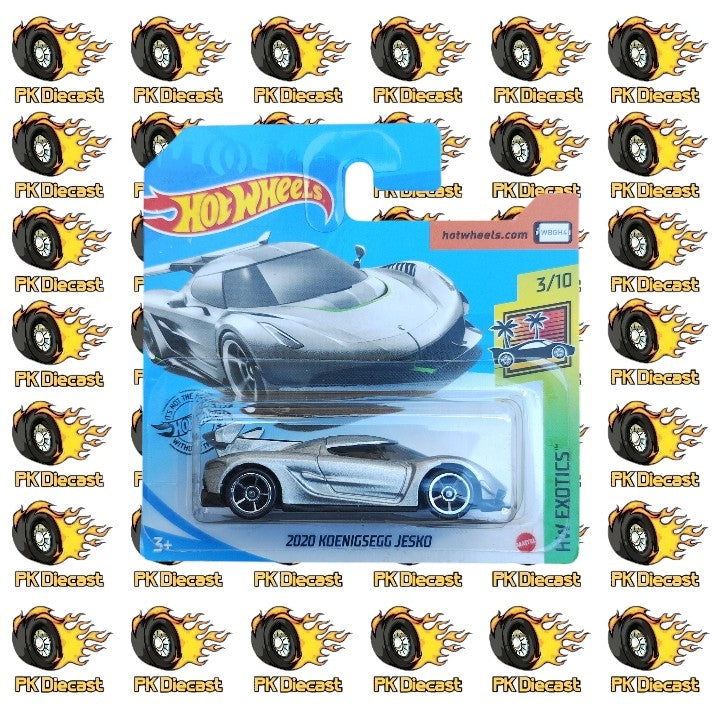 Hot Wheels 1:64 2020 Mainline 2020 Koenigsegg Jesko HW Exotics 228/250 Short Card