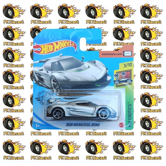 Hot Wheels 1:64 2020 Mainline 2020 Koenigsegg Jesko HW Exotics 228/250 Short Card