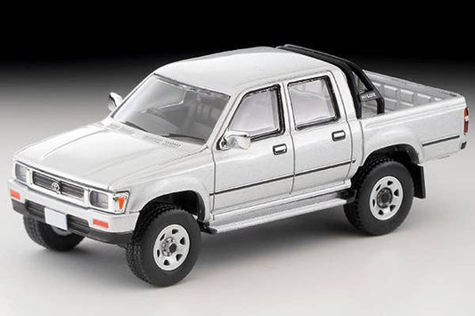 Tomica Limited Vintage 1:64 1991 Toyota Hilux 4WD Pickup Double Cab SSR Silver