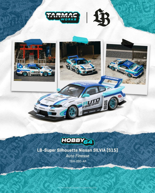 Tarmac Works 1:64 LB-Super Silhouette Nissan SILVIA (S15) Auto Finesse