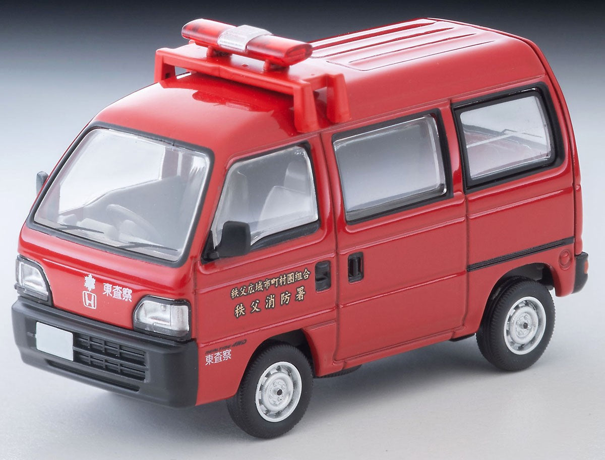 Tomica Limited Vintage 1:64 Honda Acty Van Inspection Car Chichibu Fire Dept Red