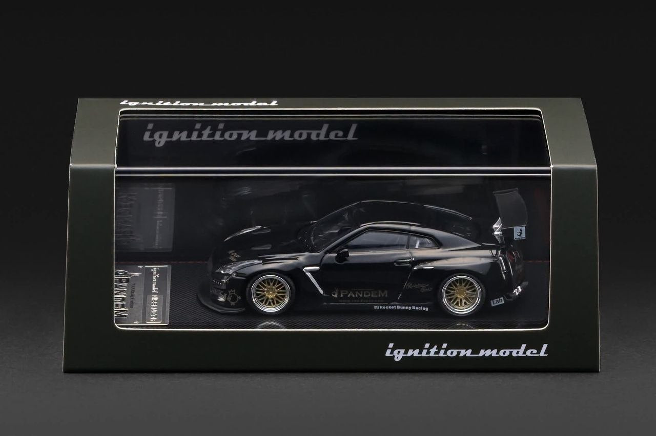 Ignition Model 1:64 IG4277 PANDEM R35 GT-R Black Metallic