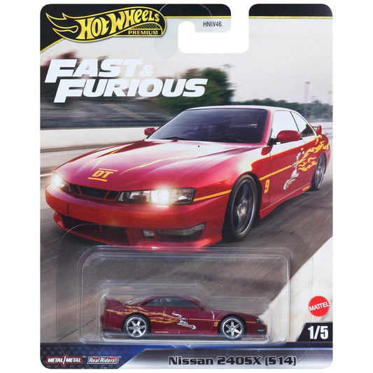 Hot Wheels Premium Fast & Furious Diecast Car Nissan 240SX (S14) 1:64 Scale