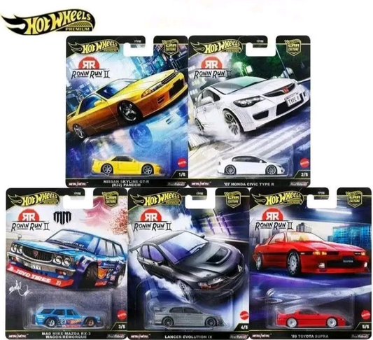 Hot Wheels 2025 Ronin Run 2 Set of 5 Premium Cars