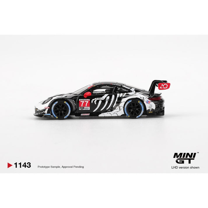 Mini GT 1:64 Porsche 911 GT3 R #77 AO Racing 2025 IMSA Petit Le Mans #1143 *Boxed Packaging*