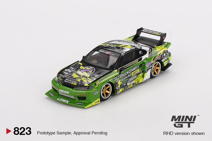 Mini GT 1:64 Nissan LB-Super Silhouette S15 SILVIA #555 V2 2024 Formula Drift Japan #823
