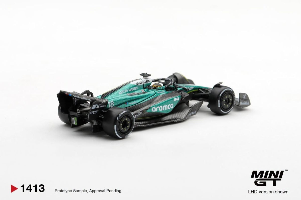 Mini GT 1:64 Aston Martin AMR24 #18 Lance Stroll 2024 F1 2024 Las Vegas GP #1413