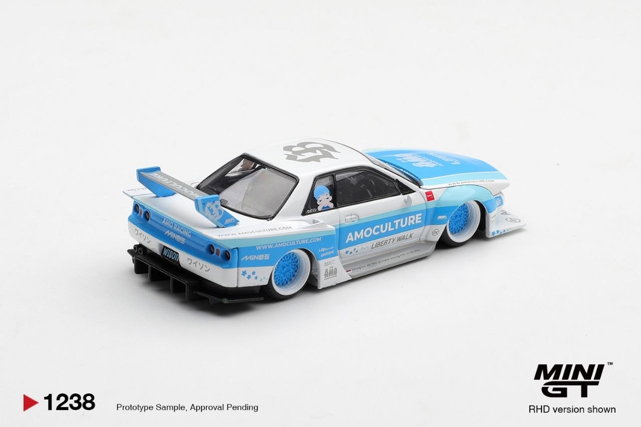 Mini GT 1:64 Nissan Skyline GT-R (R32) LBWK Kaido Works AMOCULTURE #1238