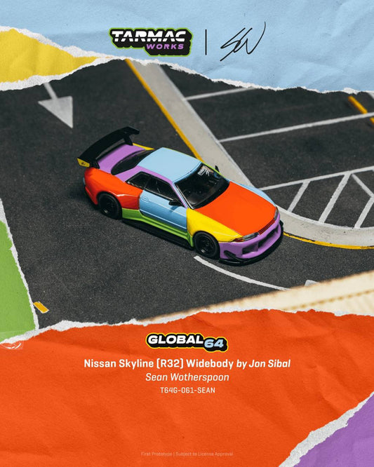 Tarmac Works 1:64 Nissan Skyline (R32) Widebody Sean Wotherspoon