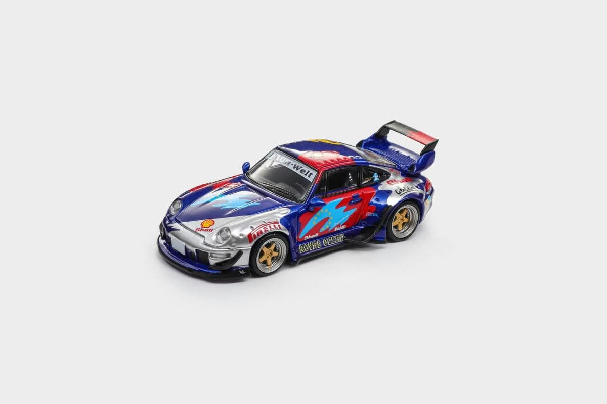 ModelModel 1:64 RWB 993 GT Wing Royal Ocean Livery (MM64-RWB993-016) *Blister Packaging*