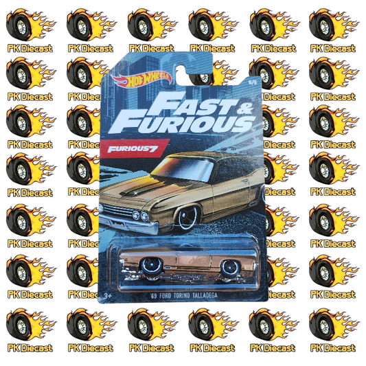 Hot Wheels 1:64 Fast and Furious 7 '69 Ford Torino Talladega 5/5