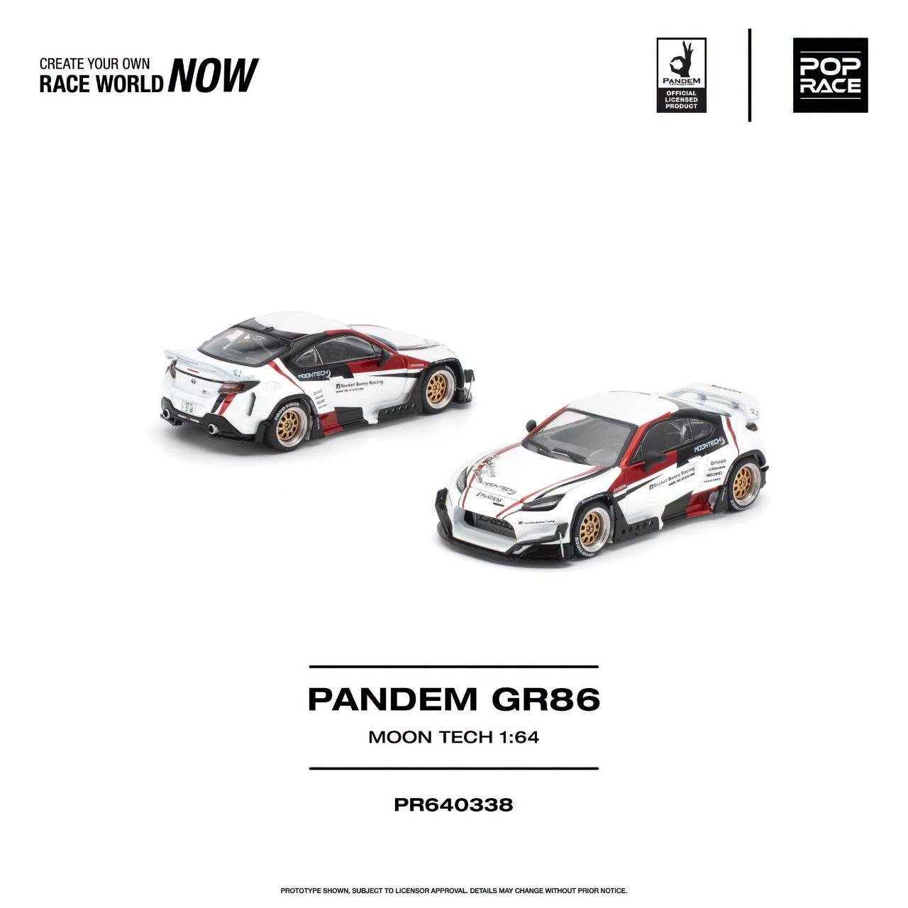 Pop Race 1:64 PANDEM GR 86 MOONTECH #0338