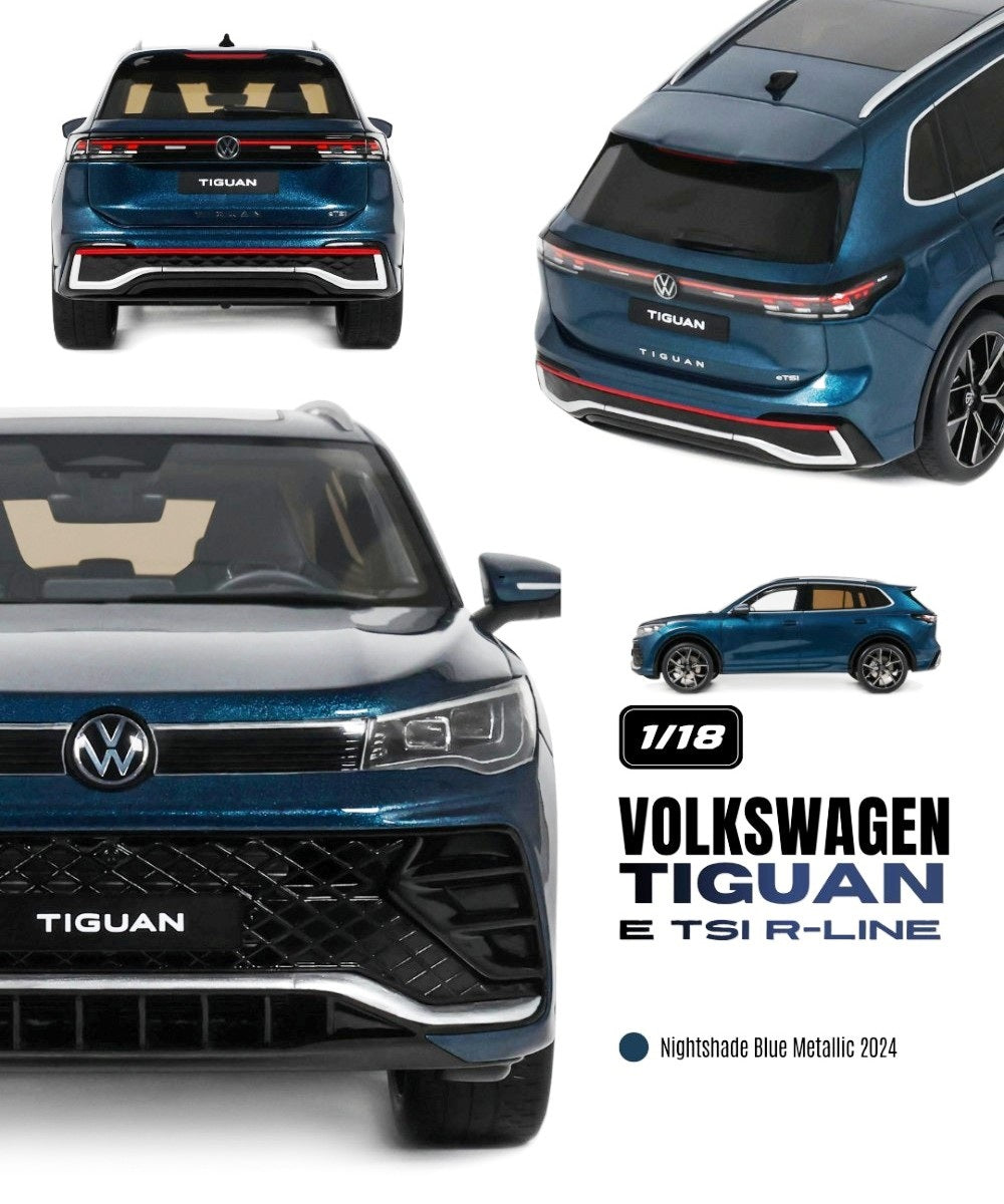 Ottomobile 1:18 2024 Volkswagen Tiguan E TSI R-Line *Resin series* Nightshade Blue Metallic