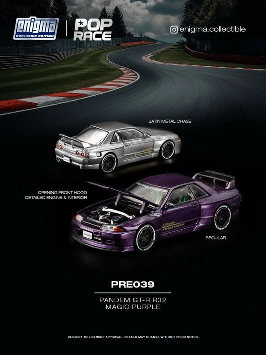 Pop Race 1:64 Pandem GT-R R32 Magic Purple PRE039