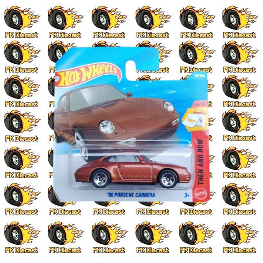 Hot Wheels 1:64 Mainline '96 Porsche Carrera Then and Now 98/250 Short Card *Damaged Card*