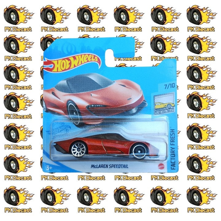 Hot Wheels 1:64 2021 Mainline McLaren Speedtail Red Factory Fresh 112/250 Short Card