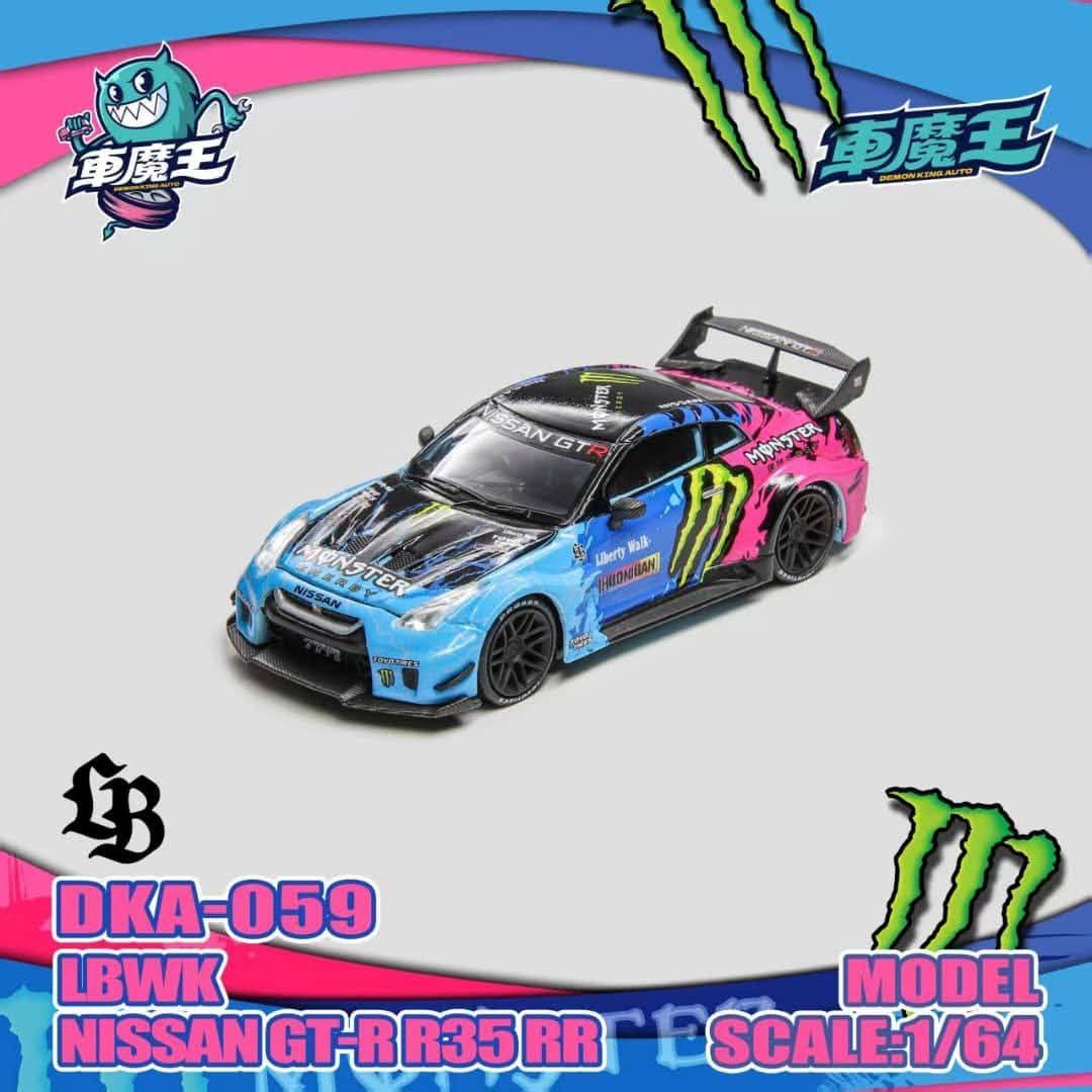 Demon King Auto 1:64 LBWK Nissan GT-R R35 RR Monster Livery