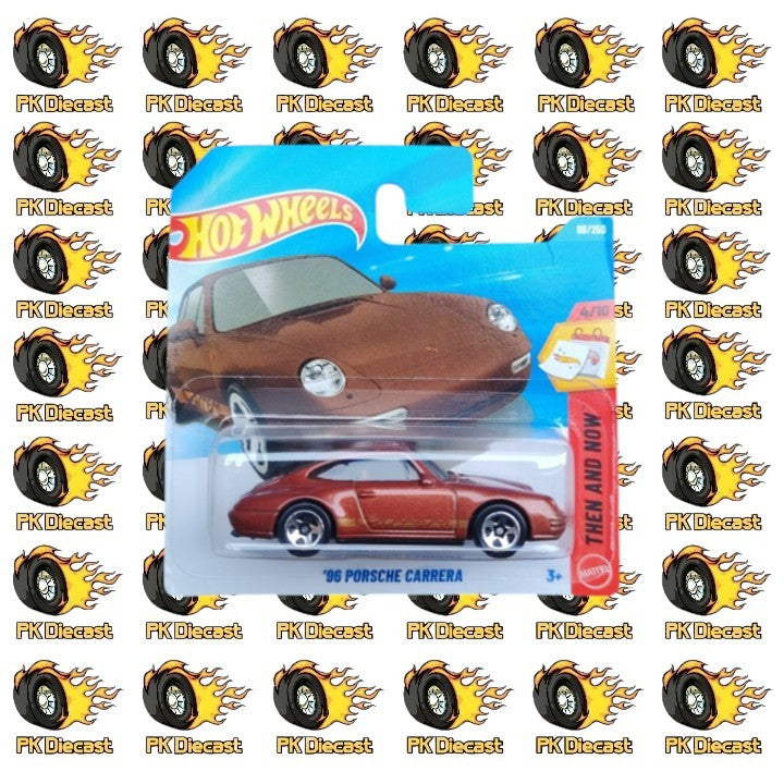 Hot Wheels 1:64 Mainline '96 Porsche Carrera Then and Now 98/250 Short Card *Damaged Card*